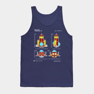 gummi Blueprint Tank Top